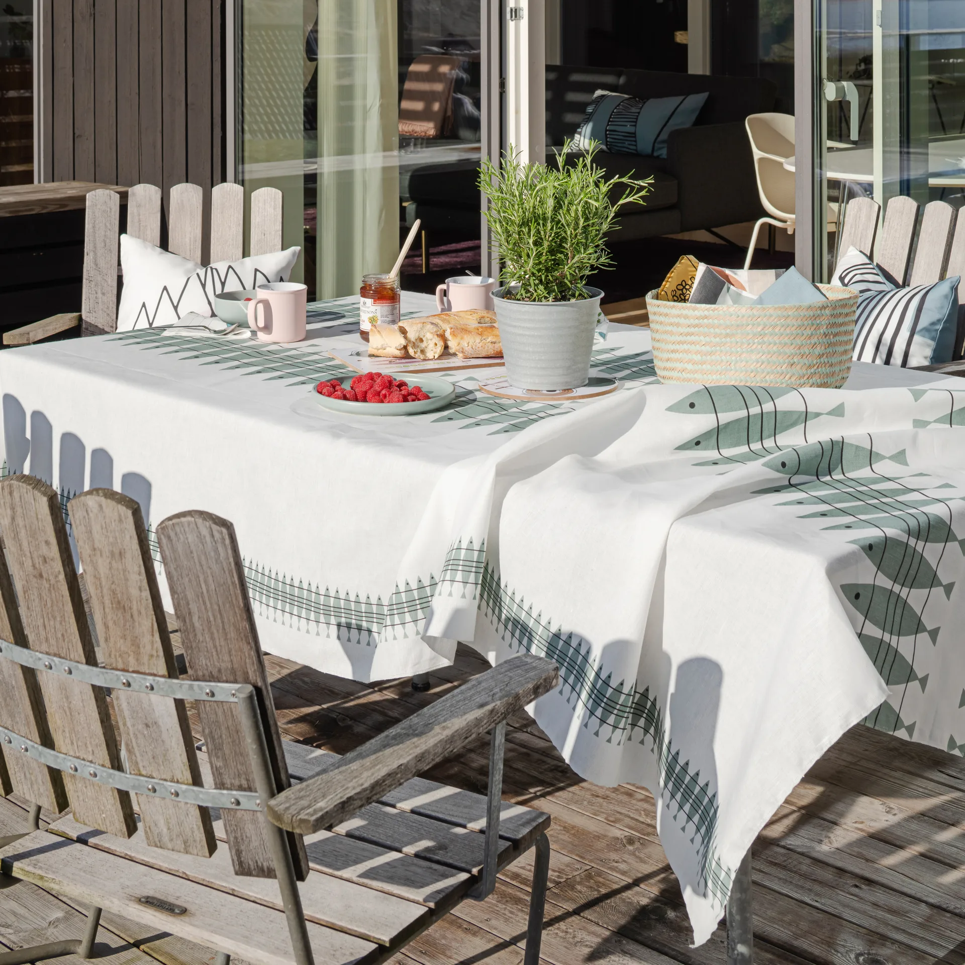 Sill vahaliina 145x220 cm, Vihreänharmaa Almedahls