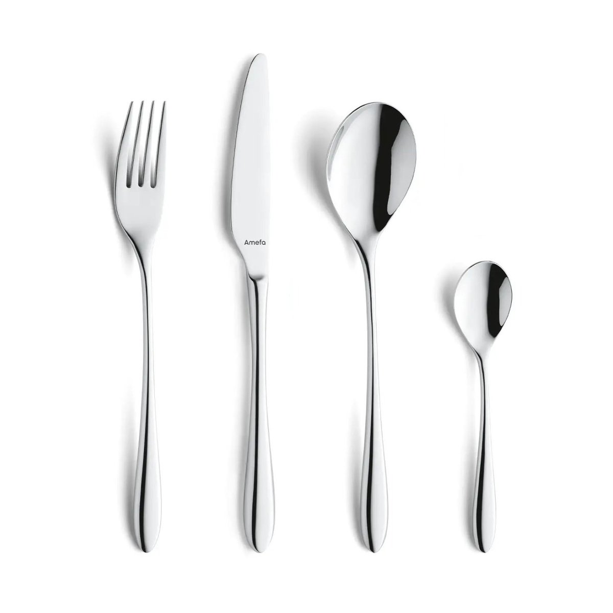 Amefa Cuba cutlery set 24 osaa Ruostumaton teräs | Skandinaavinen Sisustus | Aterinsetit | Hopeanvärinen