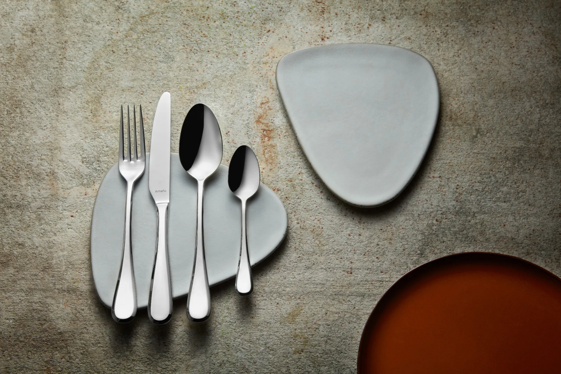 Drift aterinsetti 24 osaa, Ruostumaton teräs Amefa