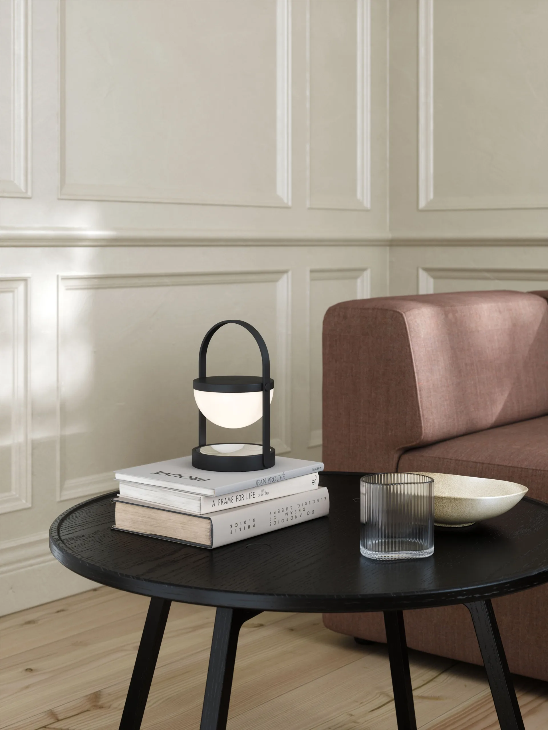 A-Flash kannettava pöytälamppu 22 cm, Musta Andersen Furniture