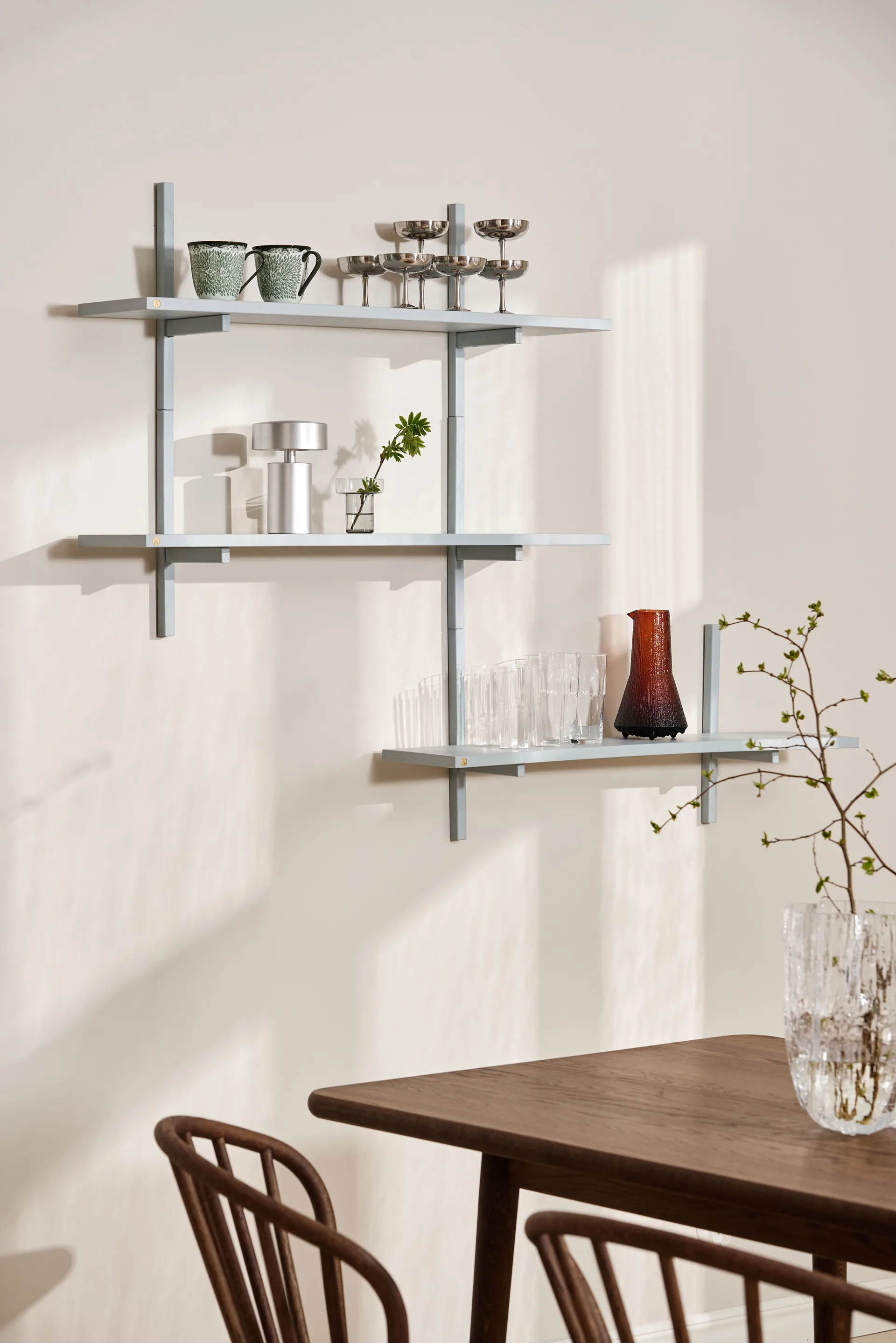 A-Light Shelf seinähylly Special Edition, Grey blue 90x21x35 cm Andersen Furniture