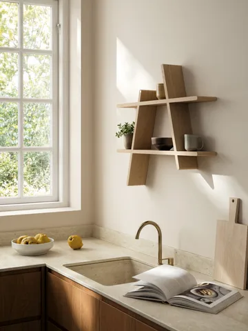 A-Shelf seinähylly Large 78x12x67 cm - Oak - Andersen Furniture