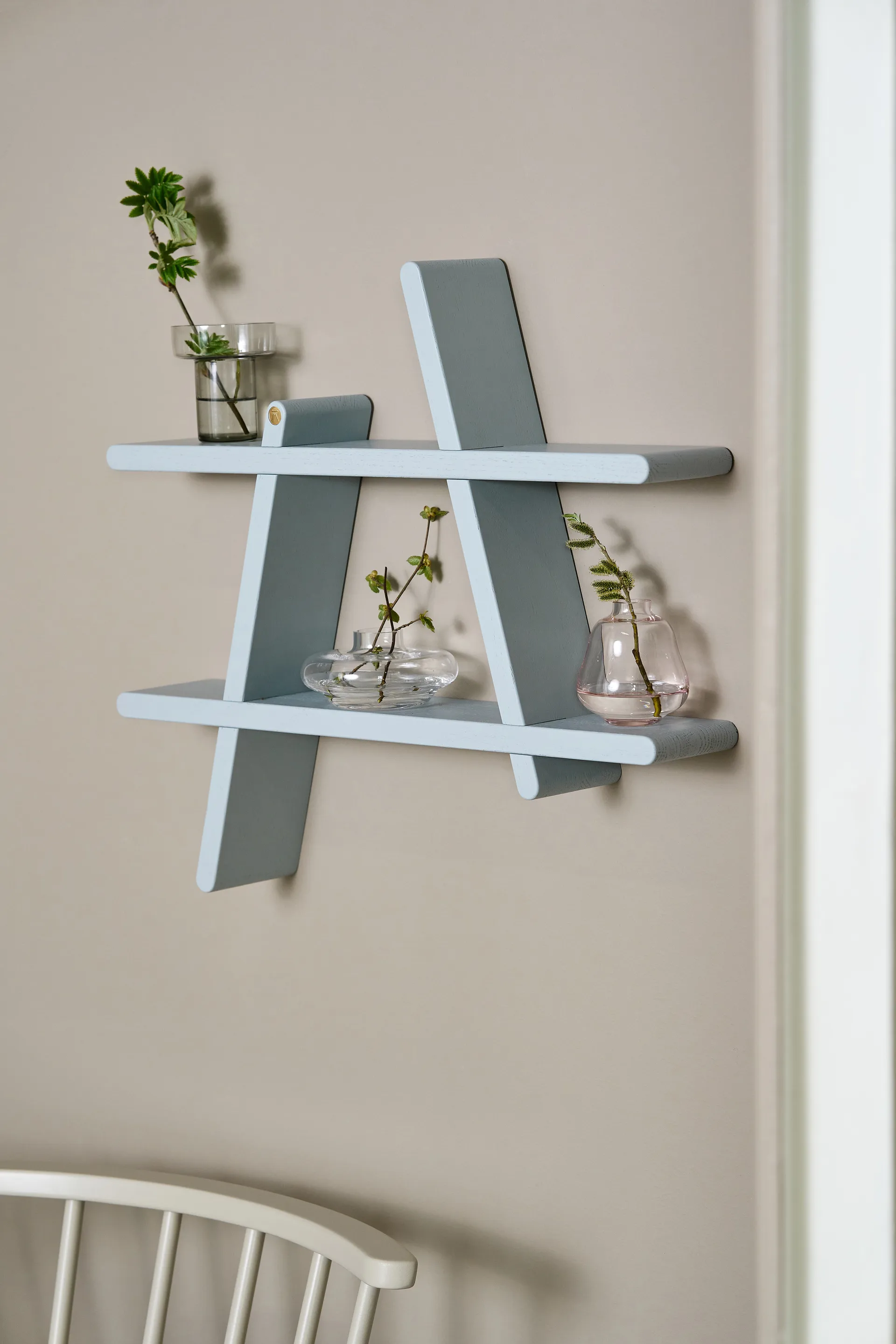 A-Shelf seinähylly Special Edition, Grey blue M 52x9x46 cm Andersen Furniture