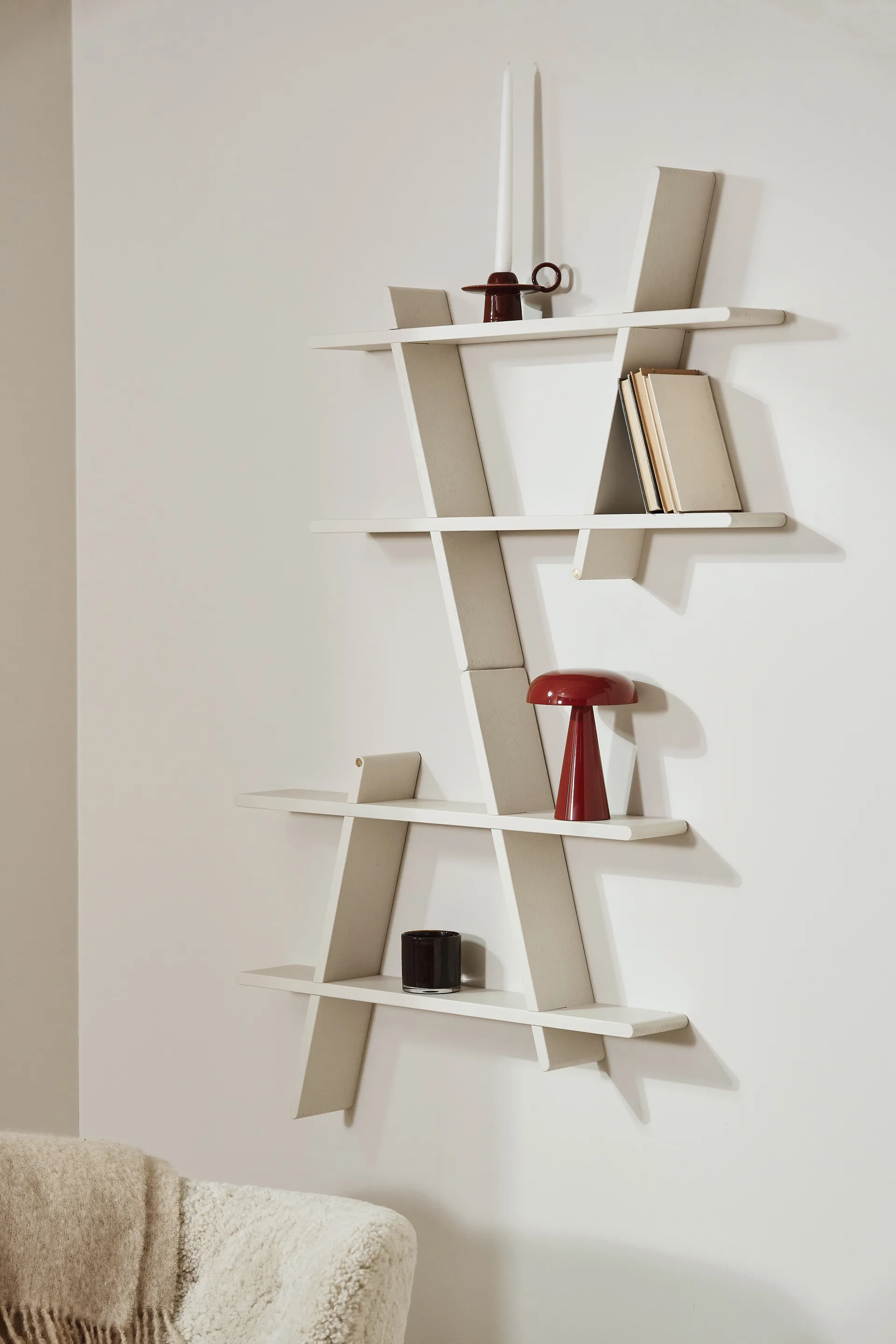 A-Shelf seinähylly Special Edition, Light beige L 78x12x67 cm Andersen Furniture