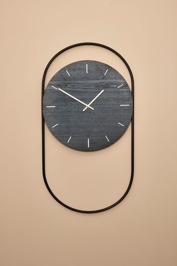 A-Wall seinäkello 41x76 cm - Black-brass - Andersen Furniture