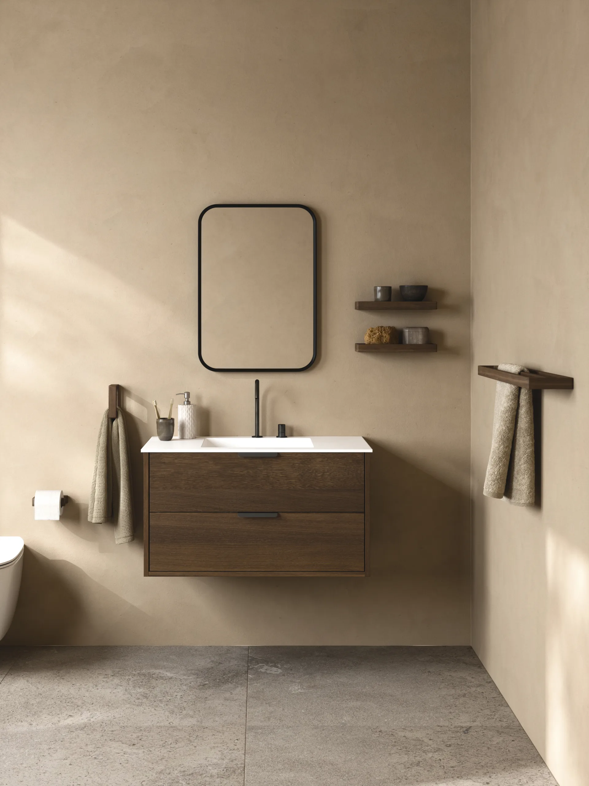 Andersen wc-paperiteline, Dark Stain Matt Lacquer Ash Andersen Furniture