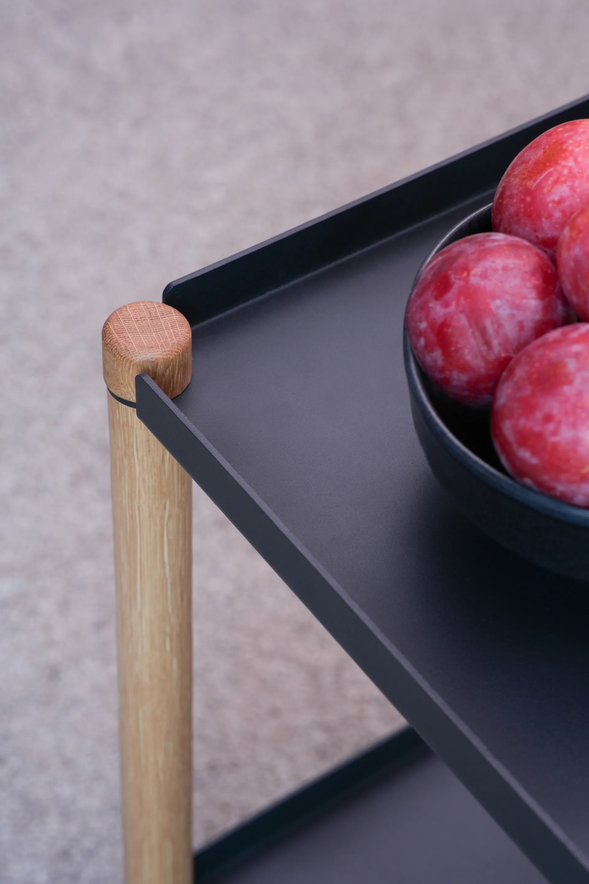 Connect-pöytä, Öljytty tammi, musta metalli Andersen Furniture