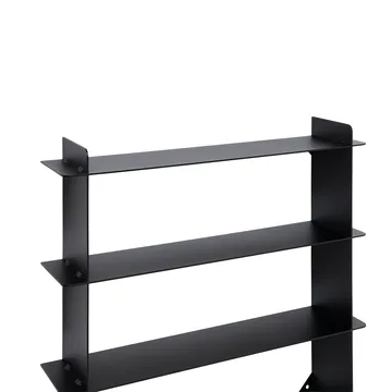 Division seinähylly - Black-teräs, 45x45x10 cm - Andersen Furniture
