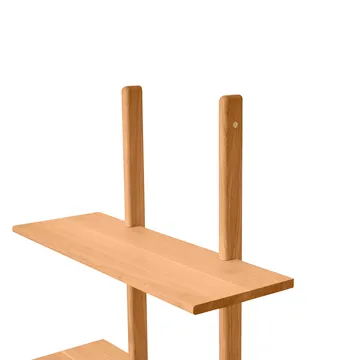 Essence seinähylly - Öljytty Nature Oak, 70×25×140 cm - Andersen Furniture