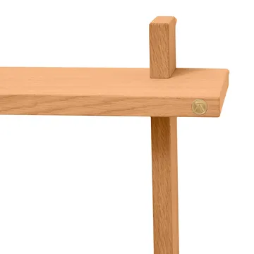 Treat seinähylly kaksinkertainen - Öljytty Nature Oak, 50×12×50 cm - Andersen Furniture