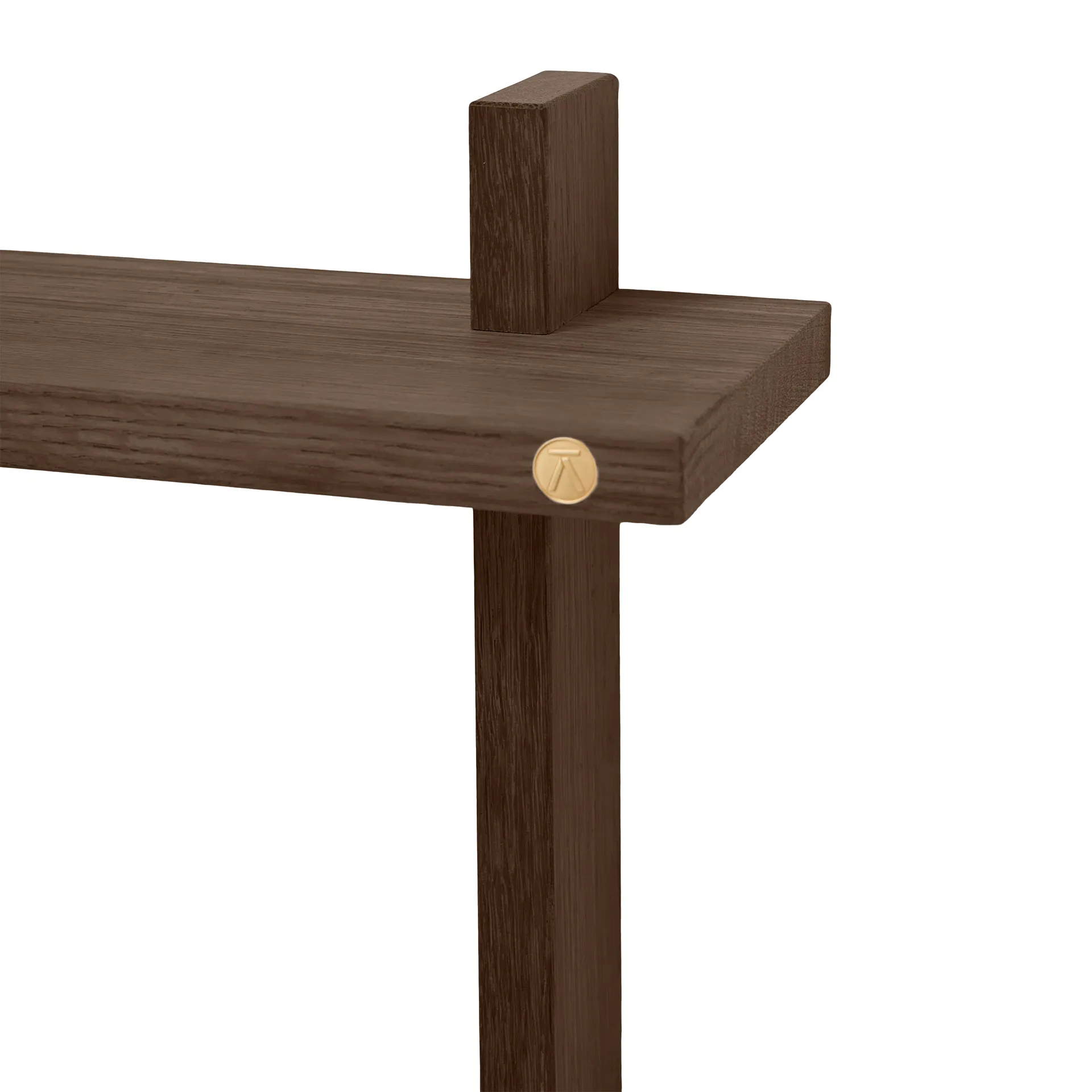 Treat seinähylly kaksinkertainen, Savusävyinen öljytty tammi, 34×12×34 cm Andersen Furniture