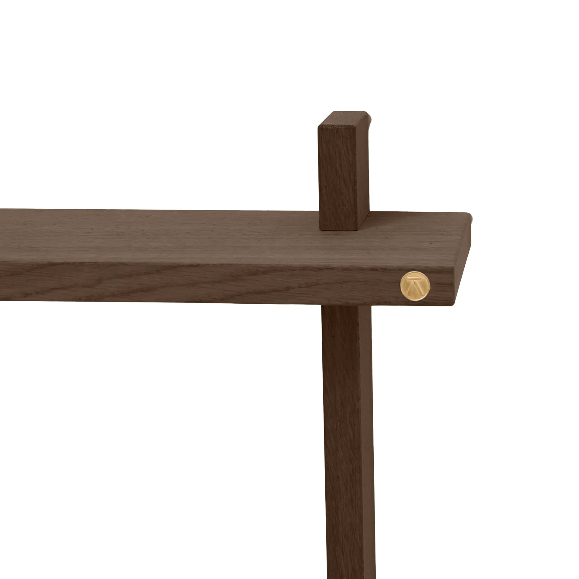 Treat seinähylly kaksinkertainen, Savusävytetty öljytty tammi, 50×12×50 cm Andersen Furniture