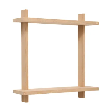Treat seinähylly kaksinkertainen - Tammi, 50×12×50 cm - Andersen Furniture