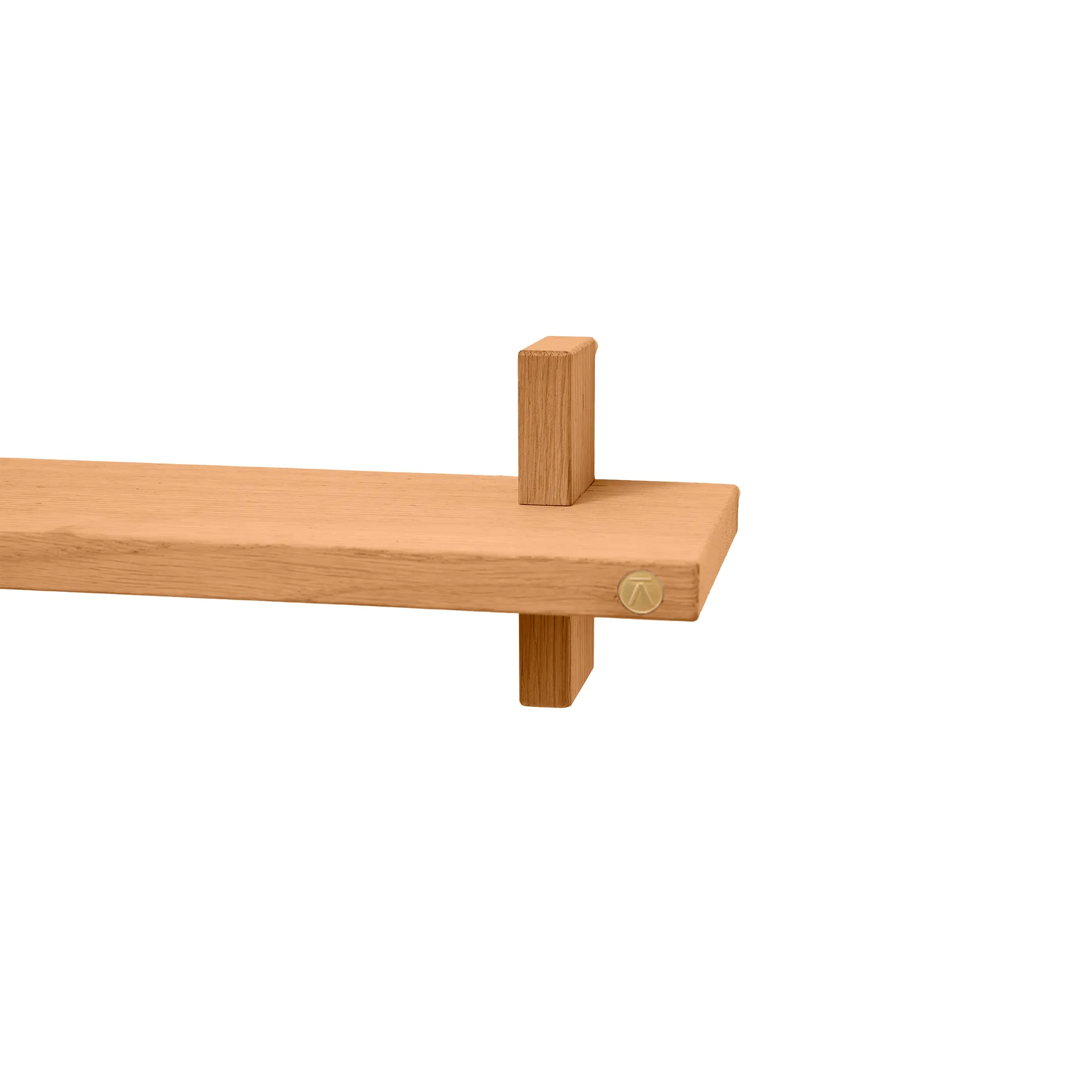 Treat seinähylly yksittäinen, Öljytty Nature Oak, 50×12×11,2 cm Andersen Furniture