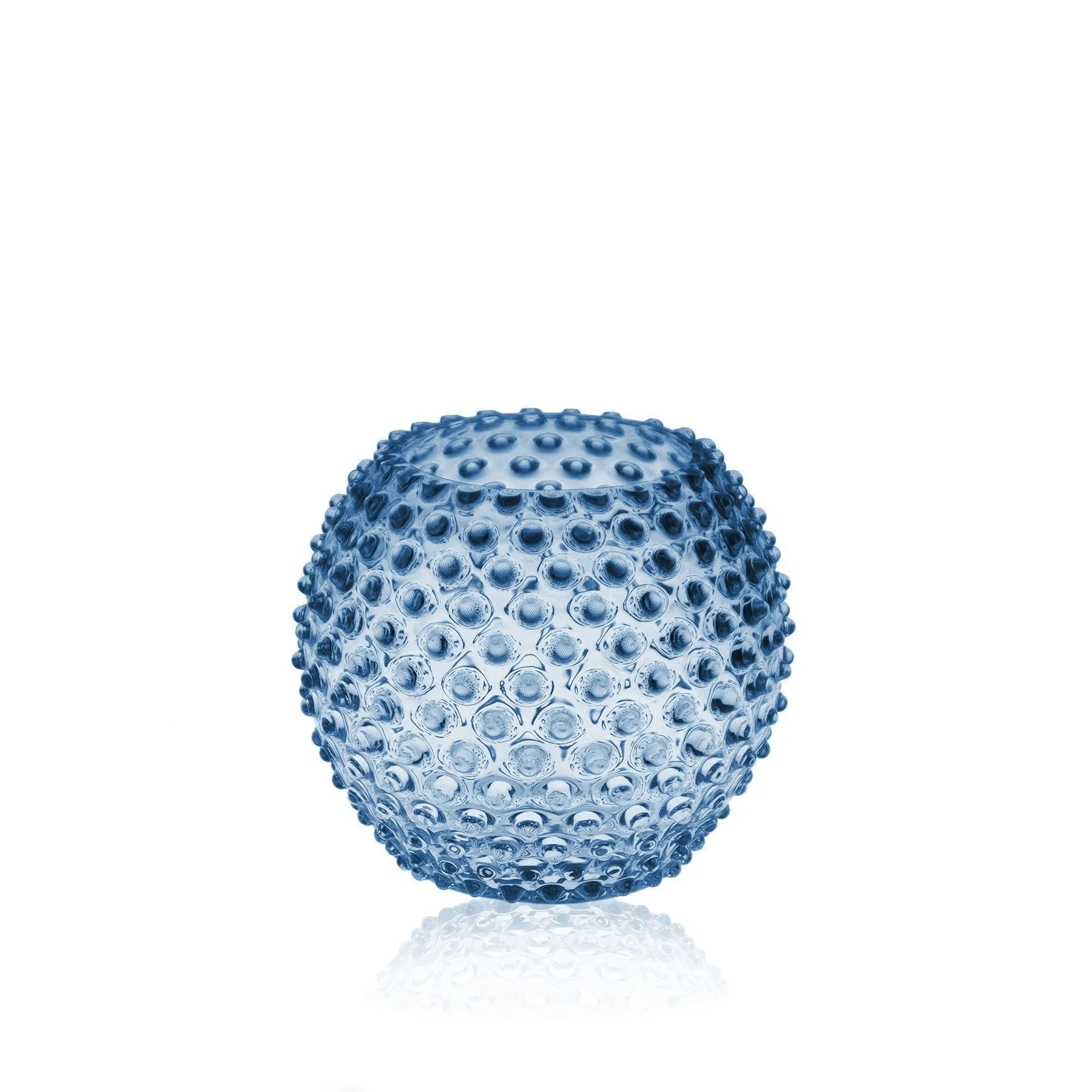 Hobnail Globe maljakko 18 cm, Blue smoke Anna Von Lipa