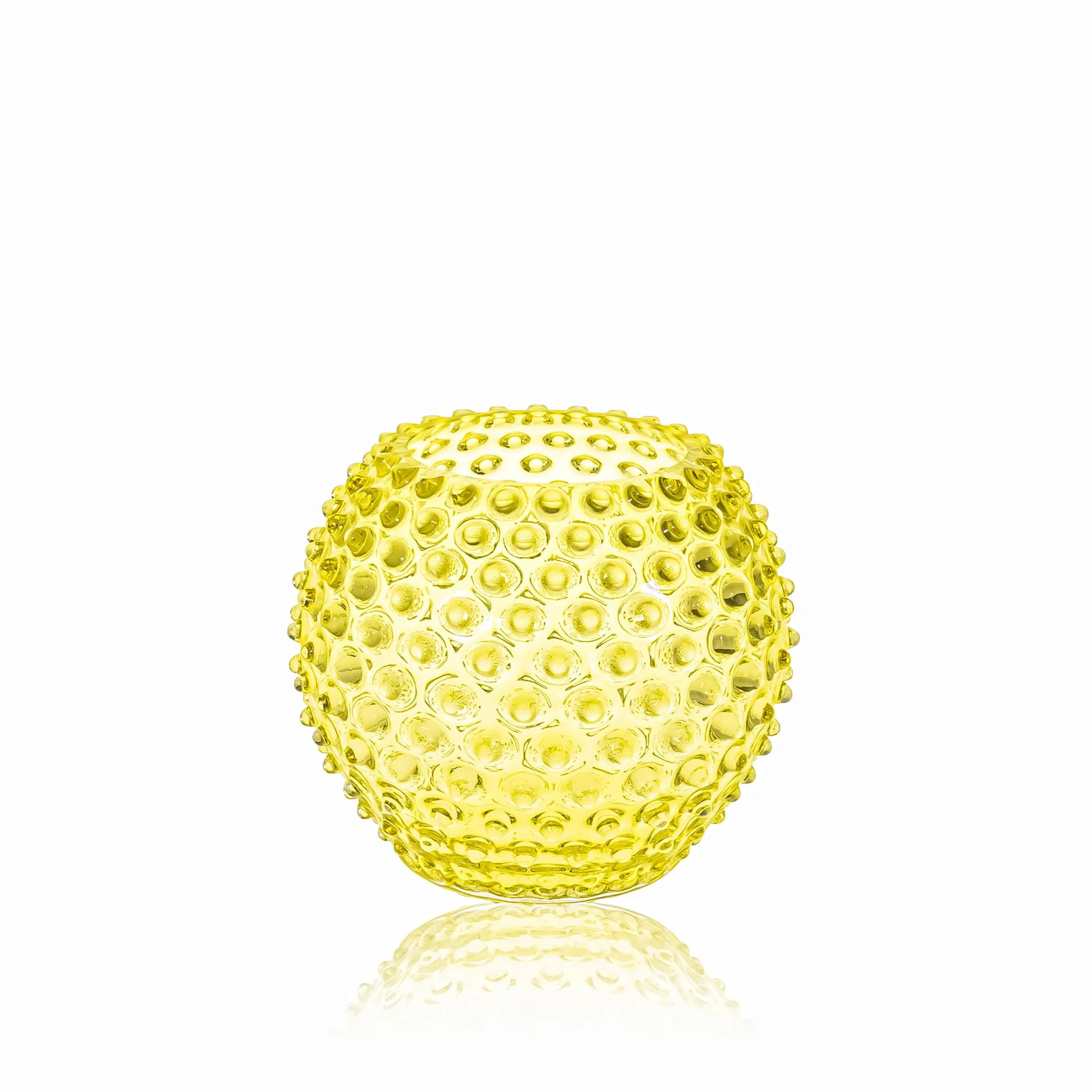 Hobnail Globe maljakko 18 cm, Sitruuna Anna Von Lipa