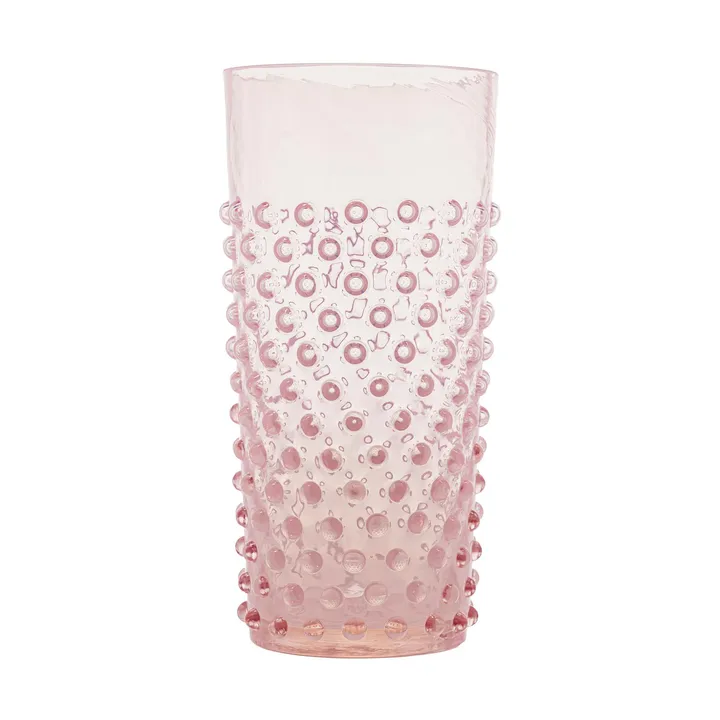 Hobnail Long drink lasi 20 cl - Soft rosa - Anna Von Lipa