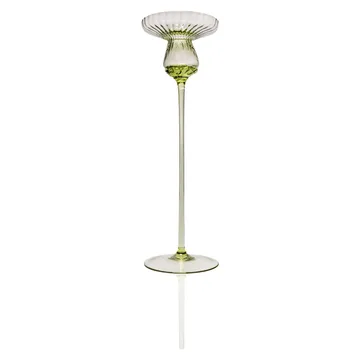 Tulipán kynttilänjalka 25 cm - Oliivinvihreä - Anna Von Lipa