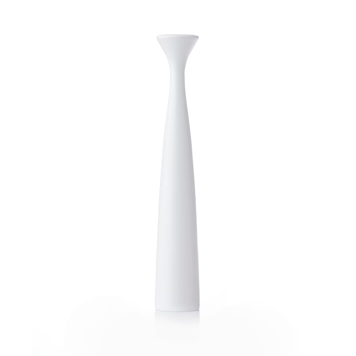 Blossom Rose -kynttilänjalka, 29 cm - White - Applicata