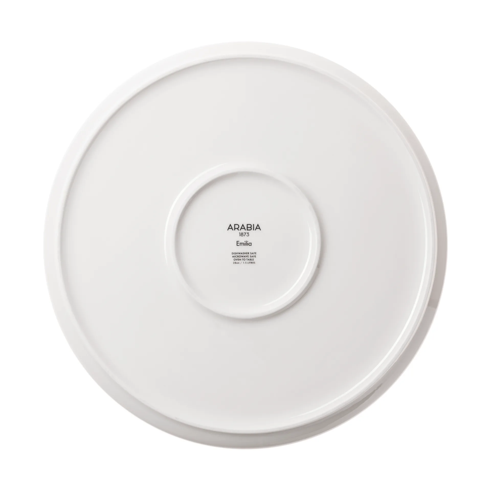 Emilia piirakkavuoka Ø28 cm, Musta-valkoinen Arabia