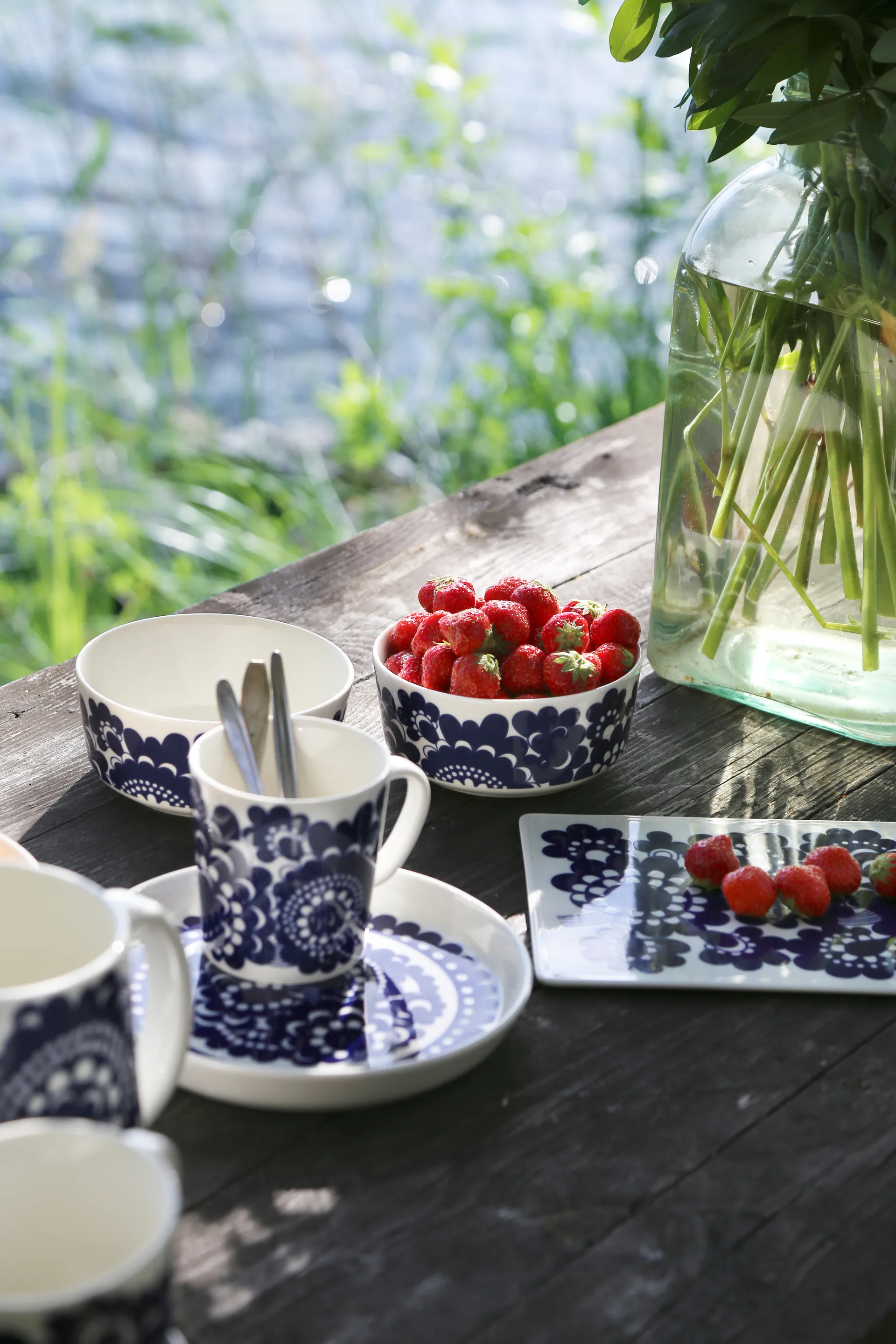 Esteri muki 30 cl ja kulho Ø 13 cm, Sininen Arabia