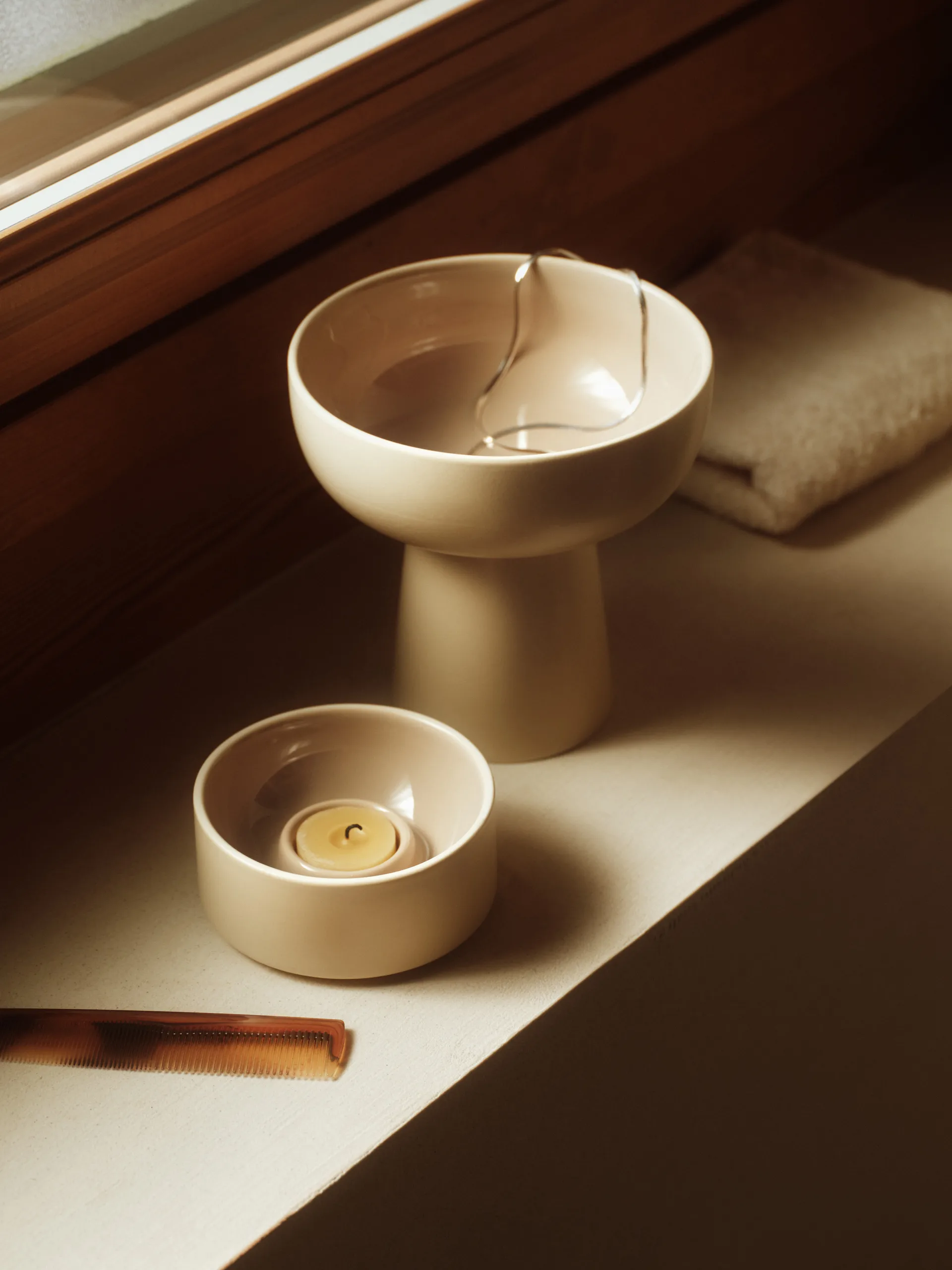 Kirnu tuikku Ø11x5 cm, Beige Arabia