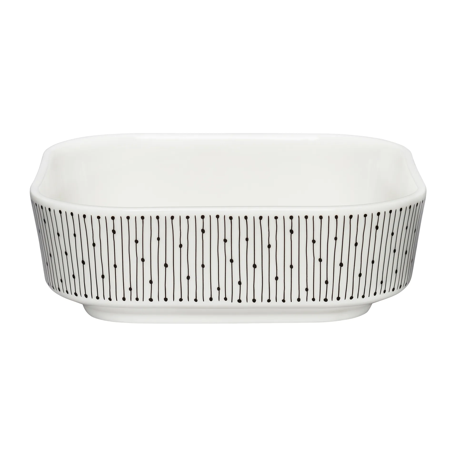 Mainio Sarastus uunivuoka 0,7 l, Musta-valkoinen Arabia