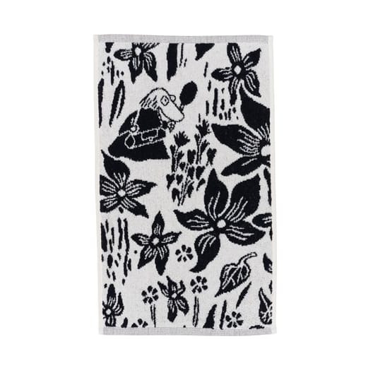 Muumi käsipyyhe 30 x 50 cm - Lilja musta-valkoinen - Arabia