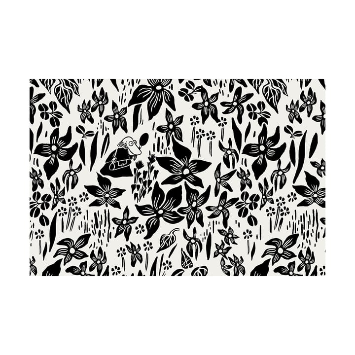 Muumi pussilakanasetti 150 x 210 cm - Lilja musta-valkoinen - Arabia