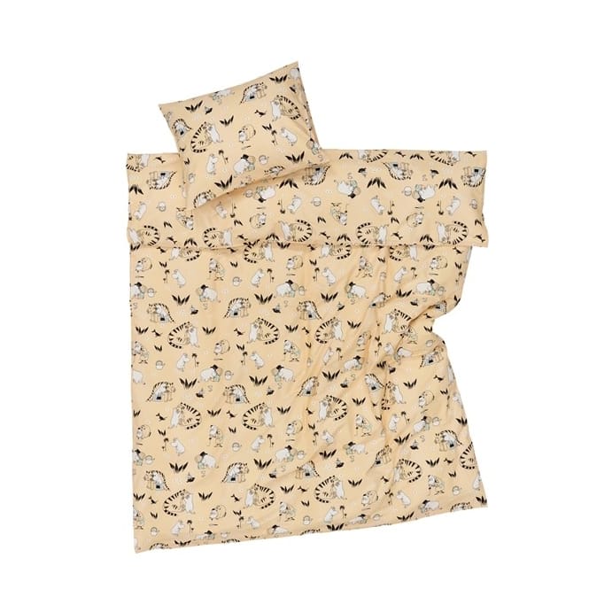 Muumi pussilakanasetti 150 x 210 cm - Muumiperhe beige - Arabia