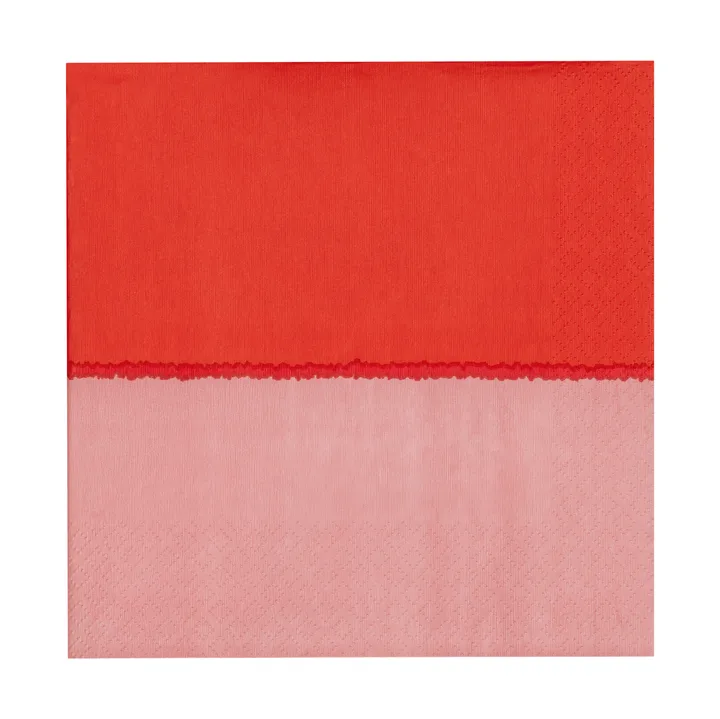 Vuokko paperinen lautasliina 33x33 cm 20-kpl pakkaus - Pink-red - Arabia