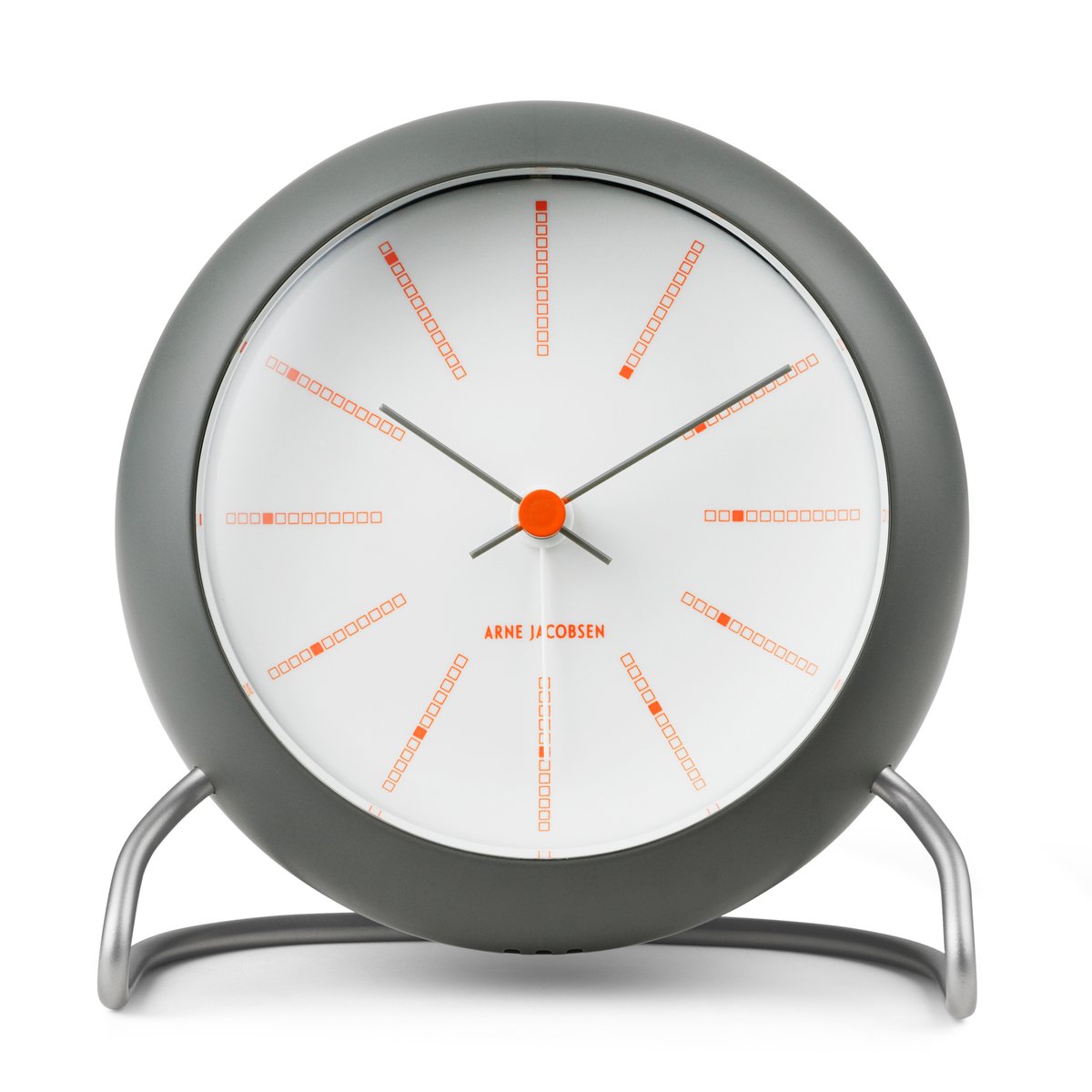 Arne Jacobsen Clocks AJ Bankers pöytäkello Ø11 cm Tummanharmaa