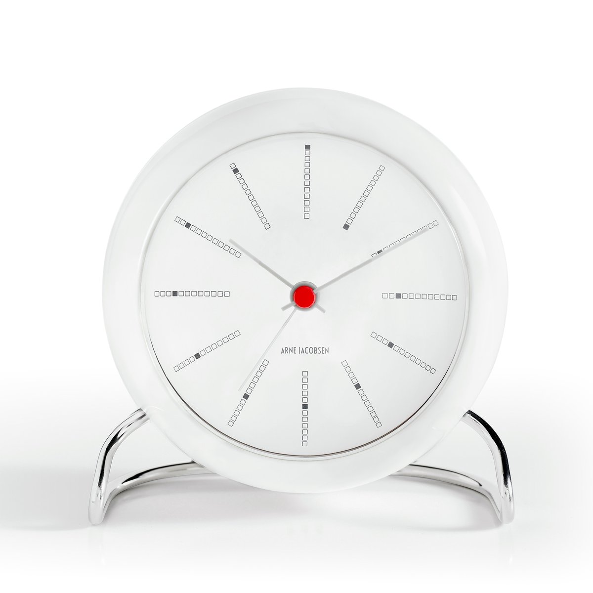 Arne Jacobsen Clocks AJ Bankers pöytäkello valkoinen