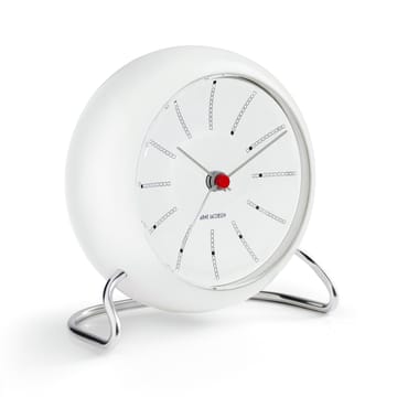 AJ Bankers pöytäkello - valkoinen - Arne Jacobsen Clocks