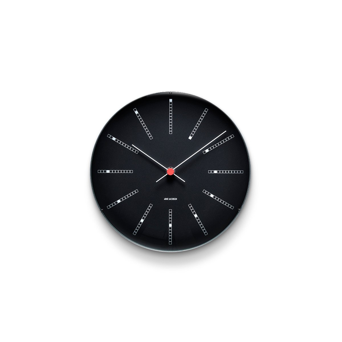 Arne Jacobsen Clocks AJ Bankers seinäkello musta Ø 21 cm