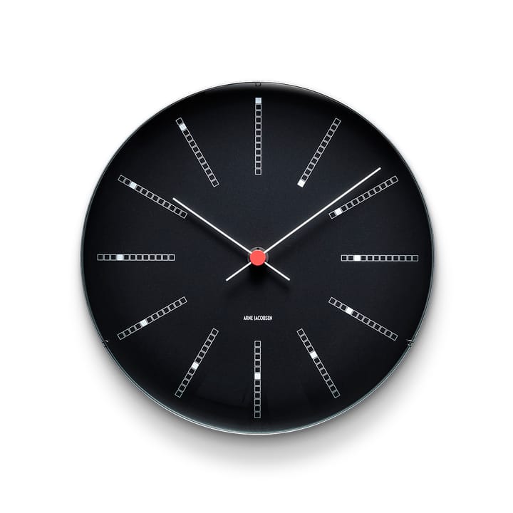 AJ Bankers seinäkello musta - Ø 29 cm - Arne Jacobsen Clocks