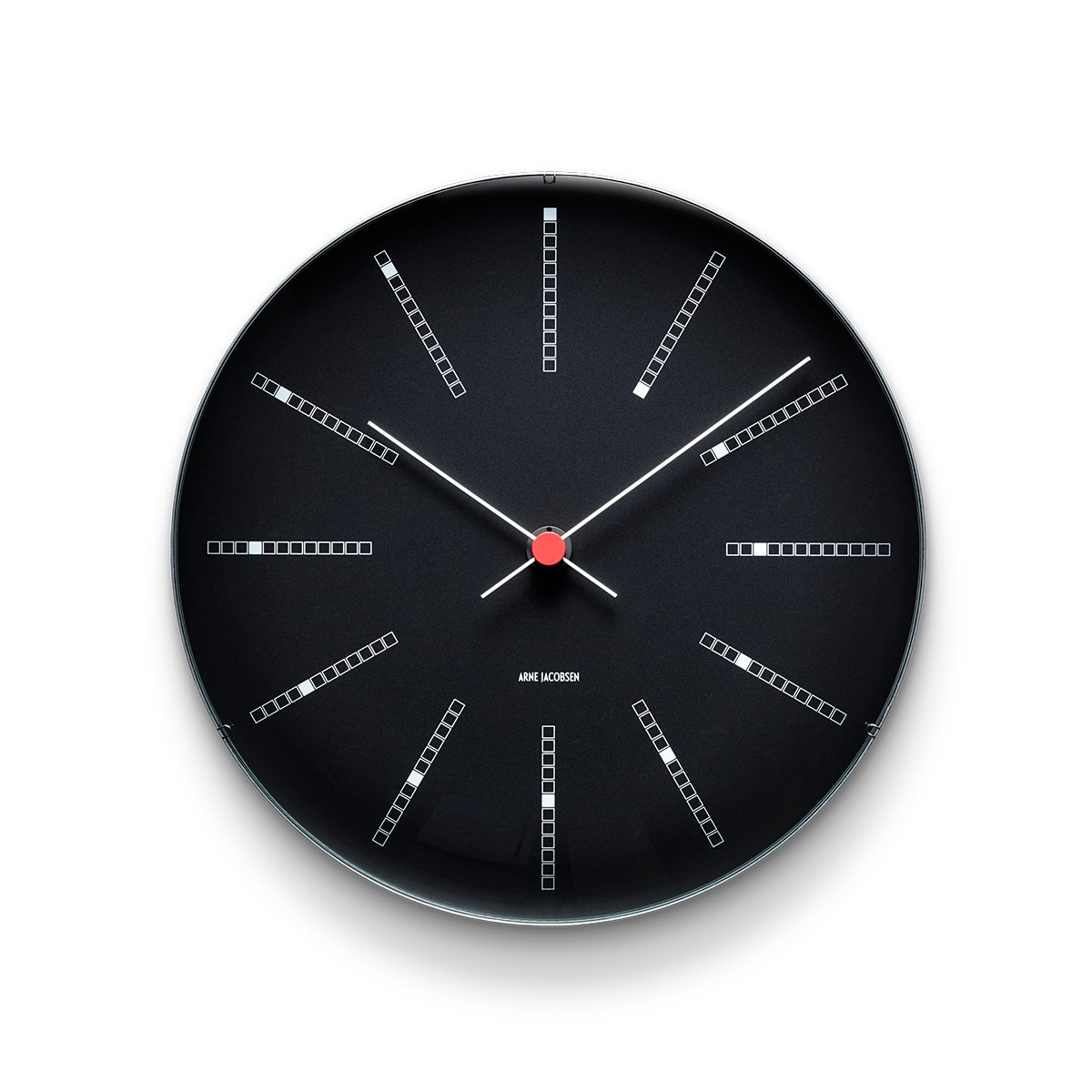 Arne Jacobsen Clocks AJ Bankers seinäkello musta Ø 29 cm