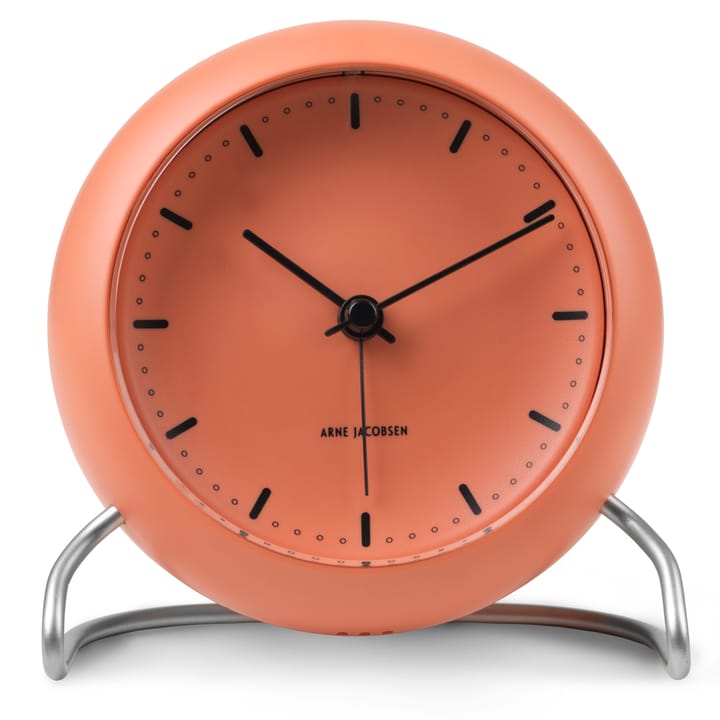 AJ City Hall pöytäkello - Pale orange - Arne Jacobsen Clocks