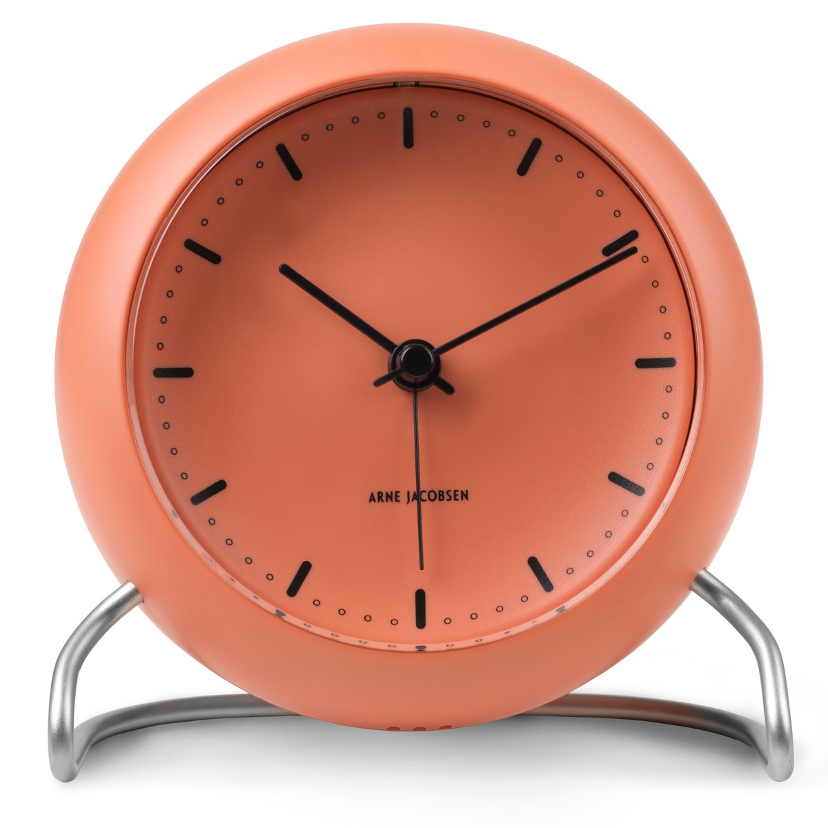 Arne Jacobsen Clocks AJ City Hall pöytäkello Pale orange