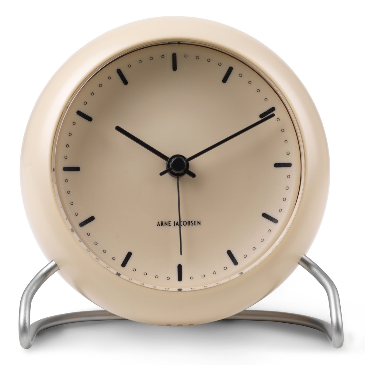 Arne Jacobsen Clocks AJ City Hall pöytäkello Sandy beige