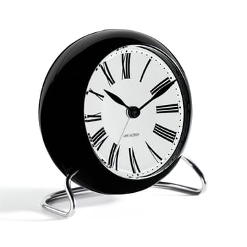 AJ Roman pöytäkello - musta - Arne Jacobsen Clocks