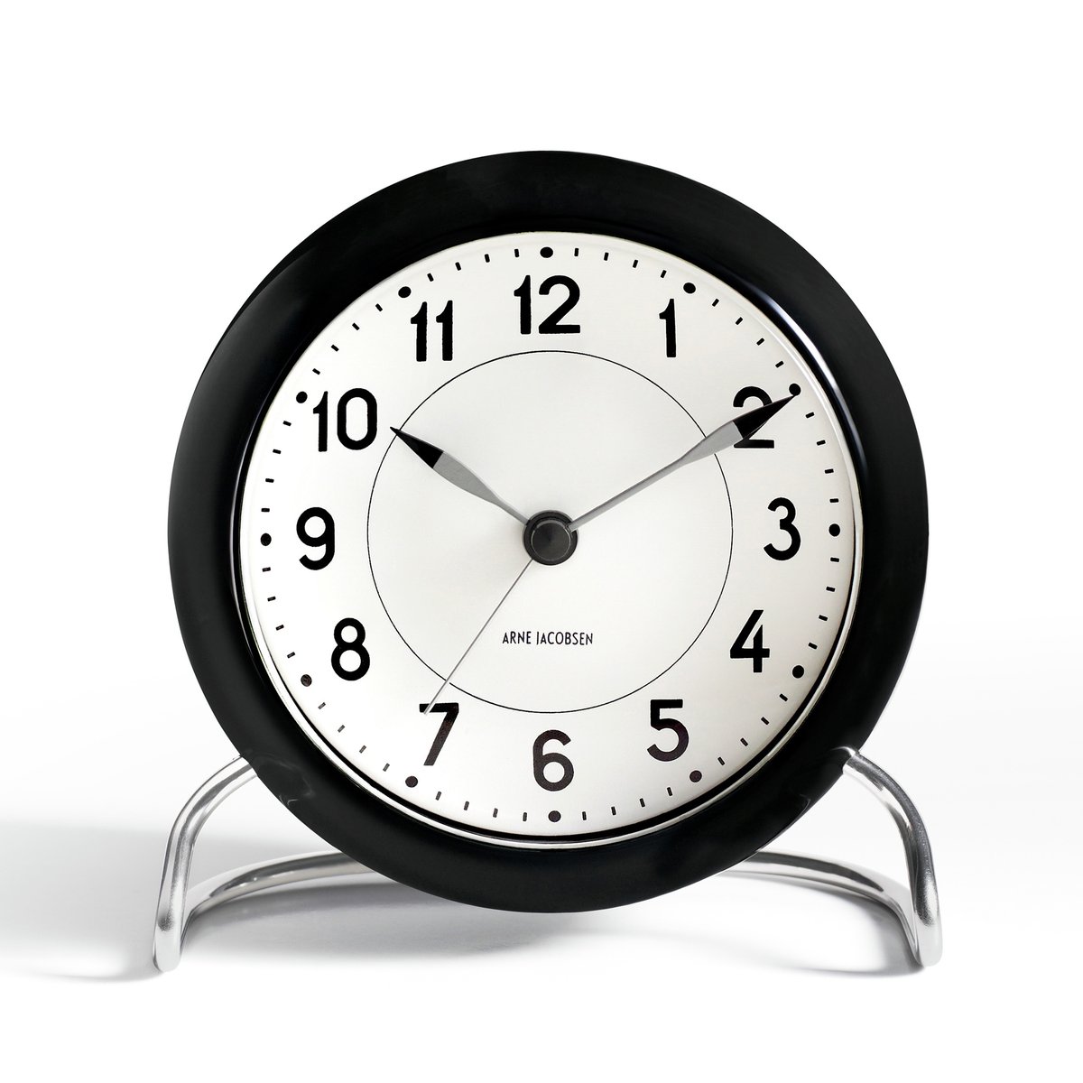 Arne Jacobsen Clocks AJ Station pöytäkello musta
