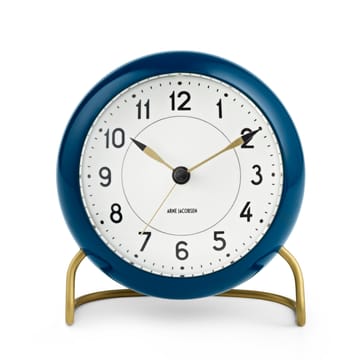 AJ Station pöytäkello petrolinsininen - petrolinsininen - Arne Jacobsen Clocks