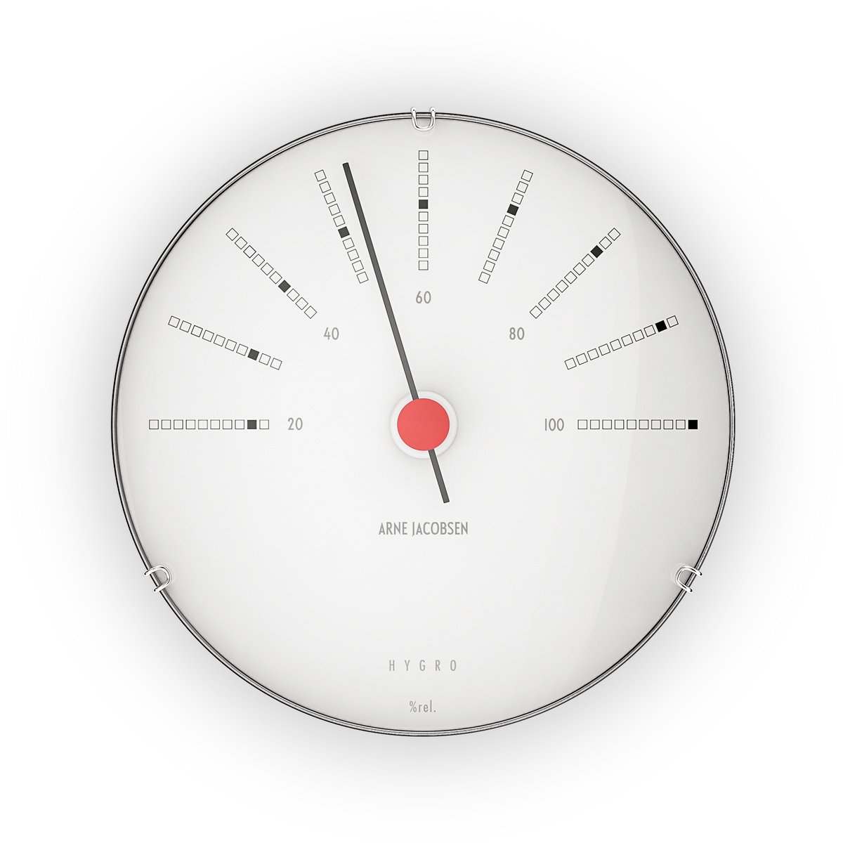 Arne Jacobsen Clocks Arne Jacobsen -sääasema kosteusmittari