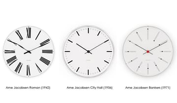 Arne Jacobsenin Bankers kello - Ø 160 mm - Arne Jacobsen Clocks