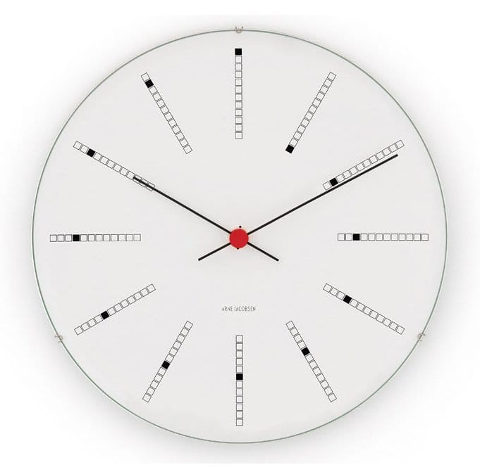 Arne Jacobsenin Bankers kello - Ø 290 mm - Arne Jacobsen Clocks