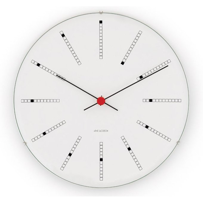 Arne Jacobsen Clocks Arne Jacobsenin Bankers kello Ø 290 mm