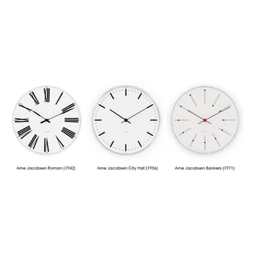 Arne Jacobsenin Bankers kello - Ø 290 mm - Arne Jacobsen Clocks