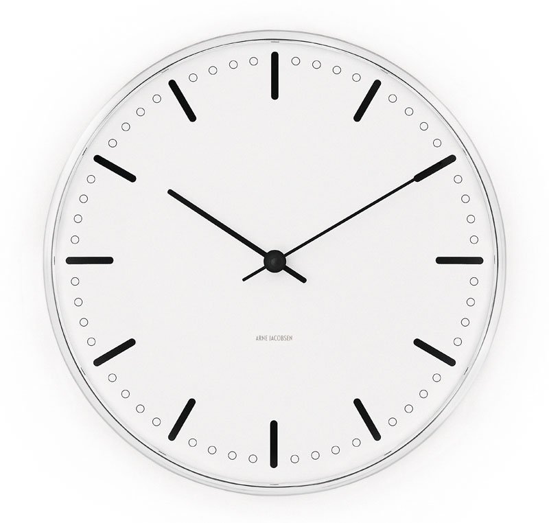 Arne Jacobsen Clocks Arne Jacobsenin City Hall kello Ø 160 mm