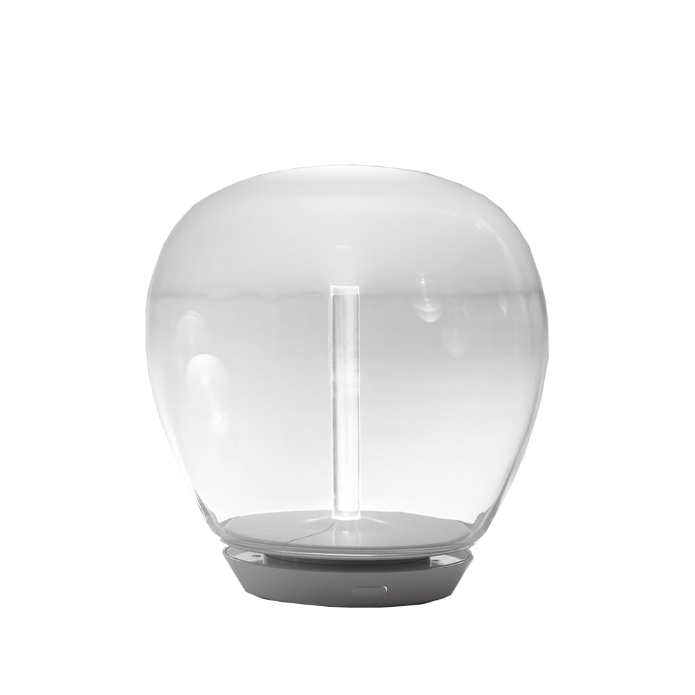 Artemide Empatia-pöytävalaisin läpinäkyvä savunharmaa, suuri